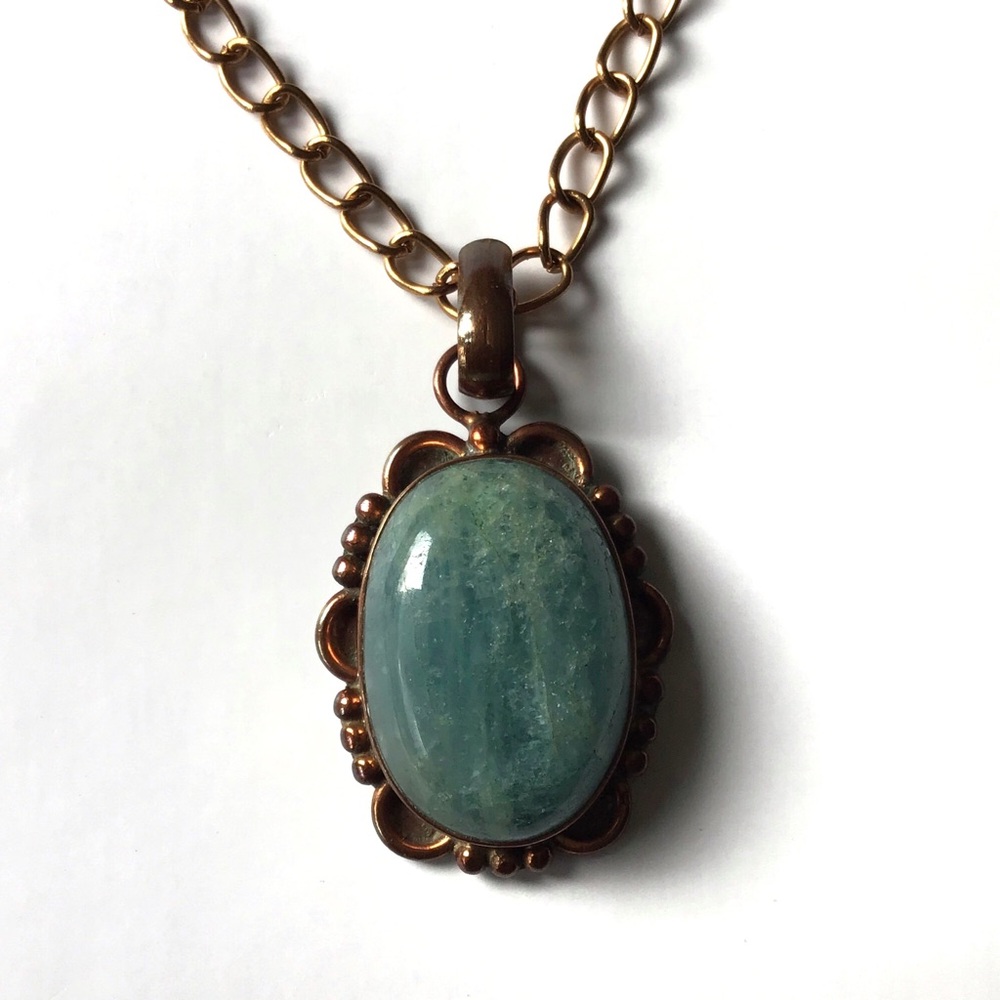 Natural Stone Pendant Necklace